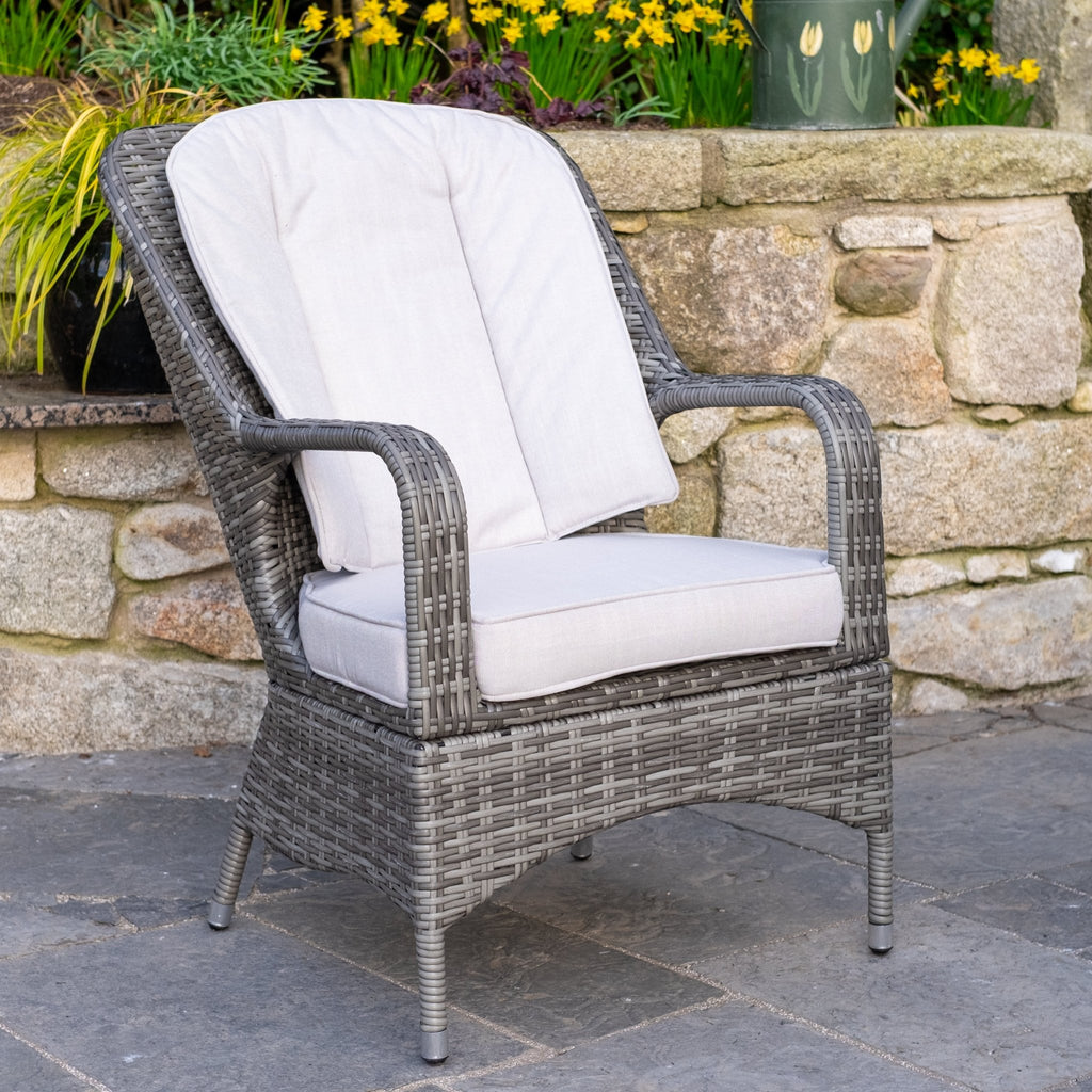 Parma - 4 Seater Set with Square Dining Table (Grey) - Rathwood Store