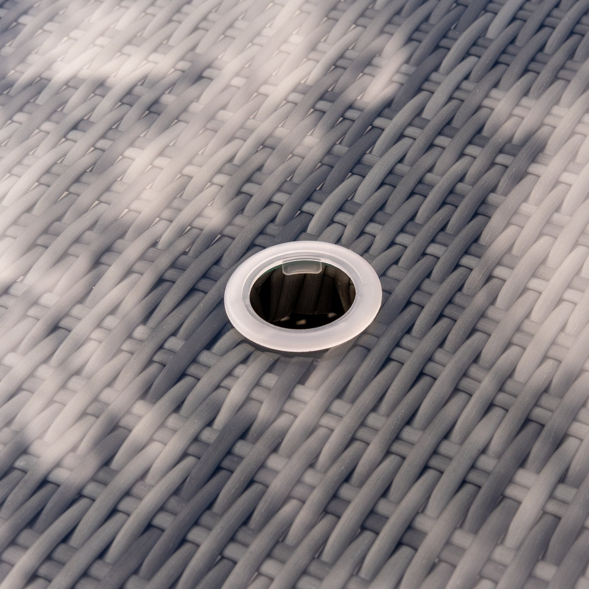 Parma - 6 Seater Set with 135cm Round Table (Grey) - Rathwood Store