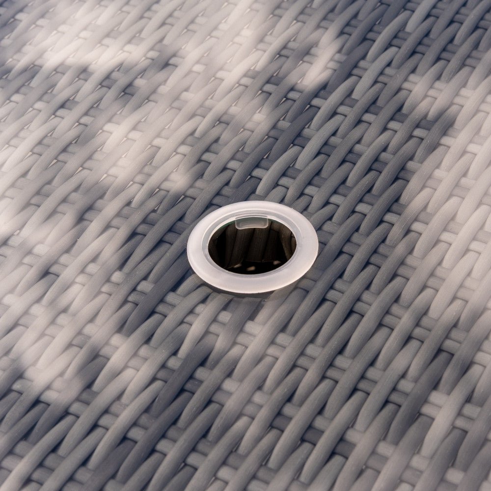 Parma - 8 Seater Set with 170cm Round Table (Grey) - Rathwood Store