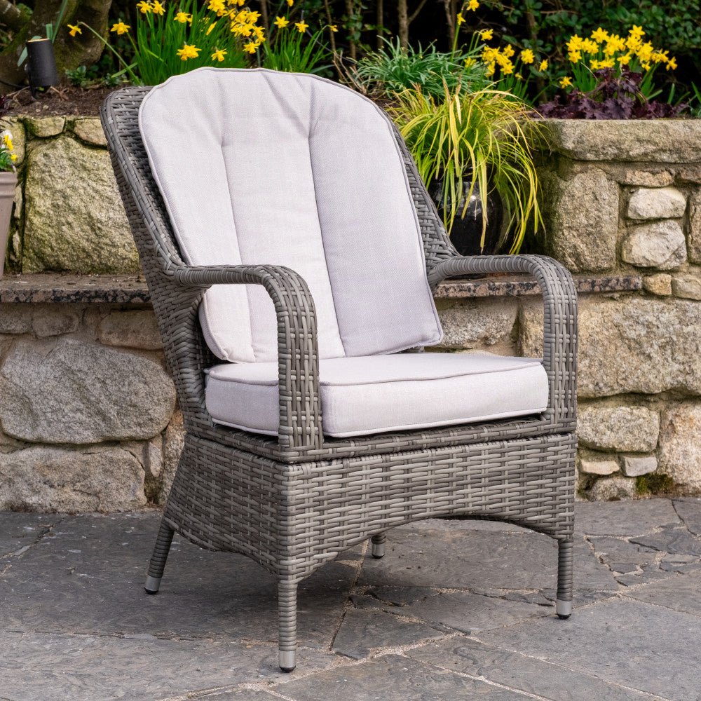 Parma - 8 Seater Set with 170cm Round Table (Grey) - Rathwood Store