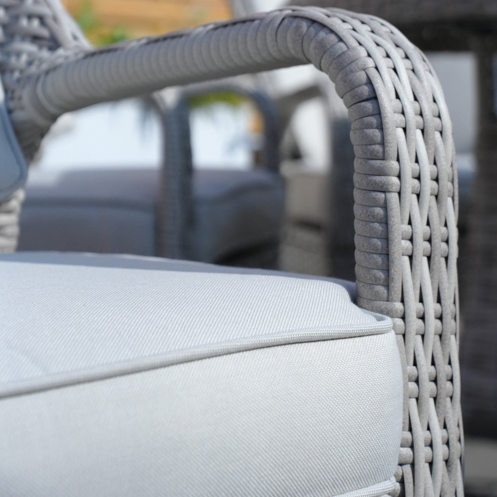 Parma - 8 Seater Set with 170cm Round Table (White Washed) - Rathwood Store