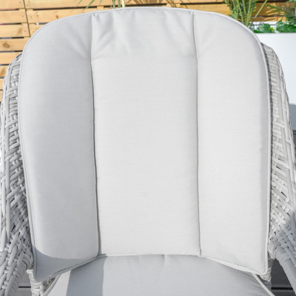 Parma - 8 Seater Set with 170cm Round Table (White Washed) - Rathwood Store