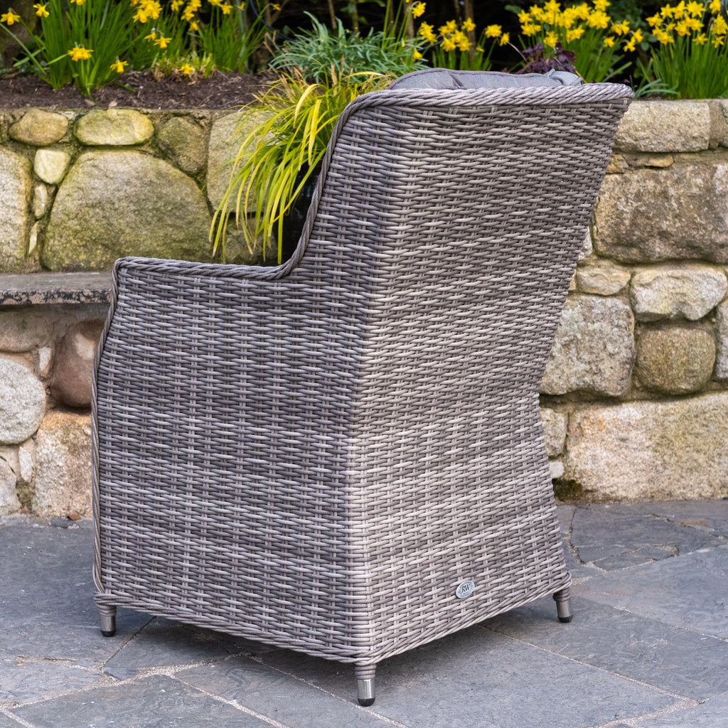 Parma Deluxe - 4 Seater Set with Square Table(Grey) - Rathwood Store