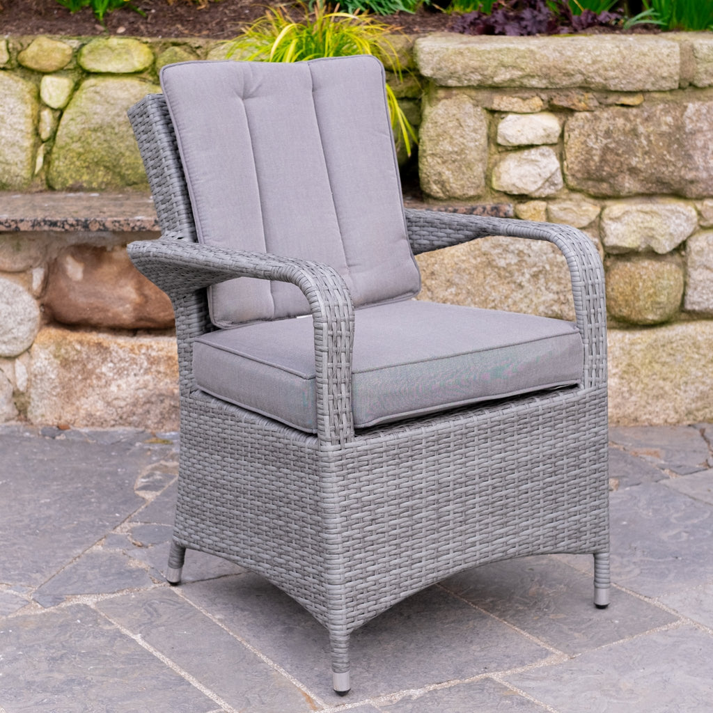 Parma Premium - 4 Seater Set with Square Table (Grey) - Rathwood Store