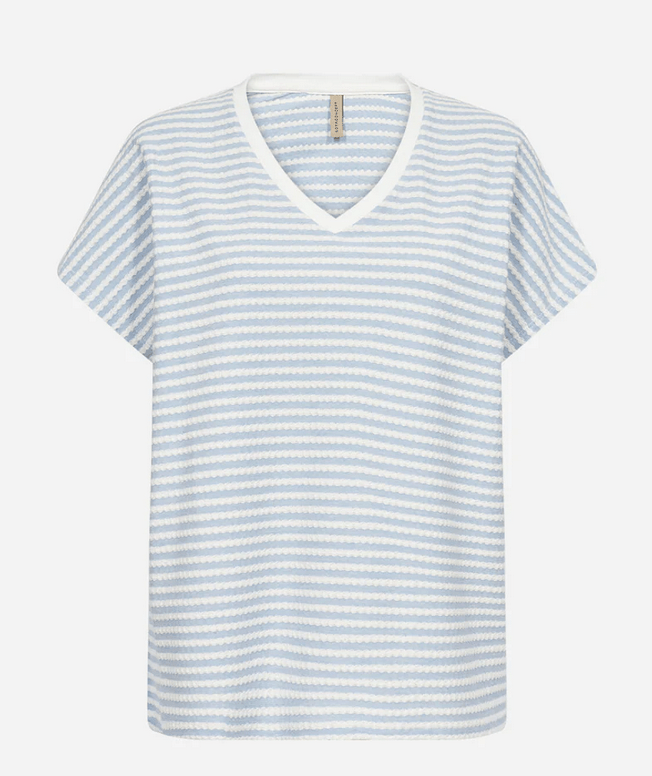 Pisa 1 T-Shirt SS25 - Air Blue Combi - Rathwood Store