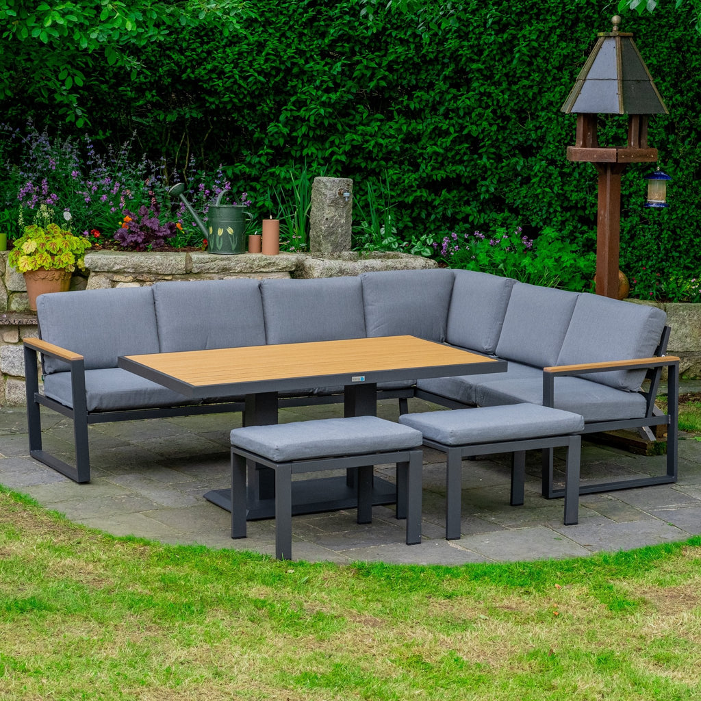 Pisa - Large Corner Sofa Set with Adjustable Table - Rathwood Store