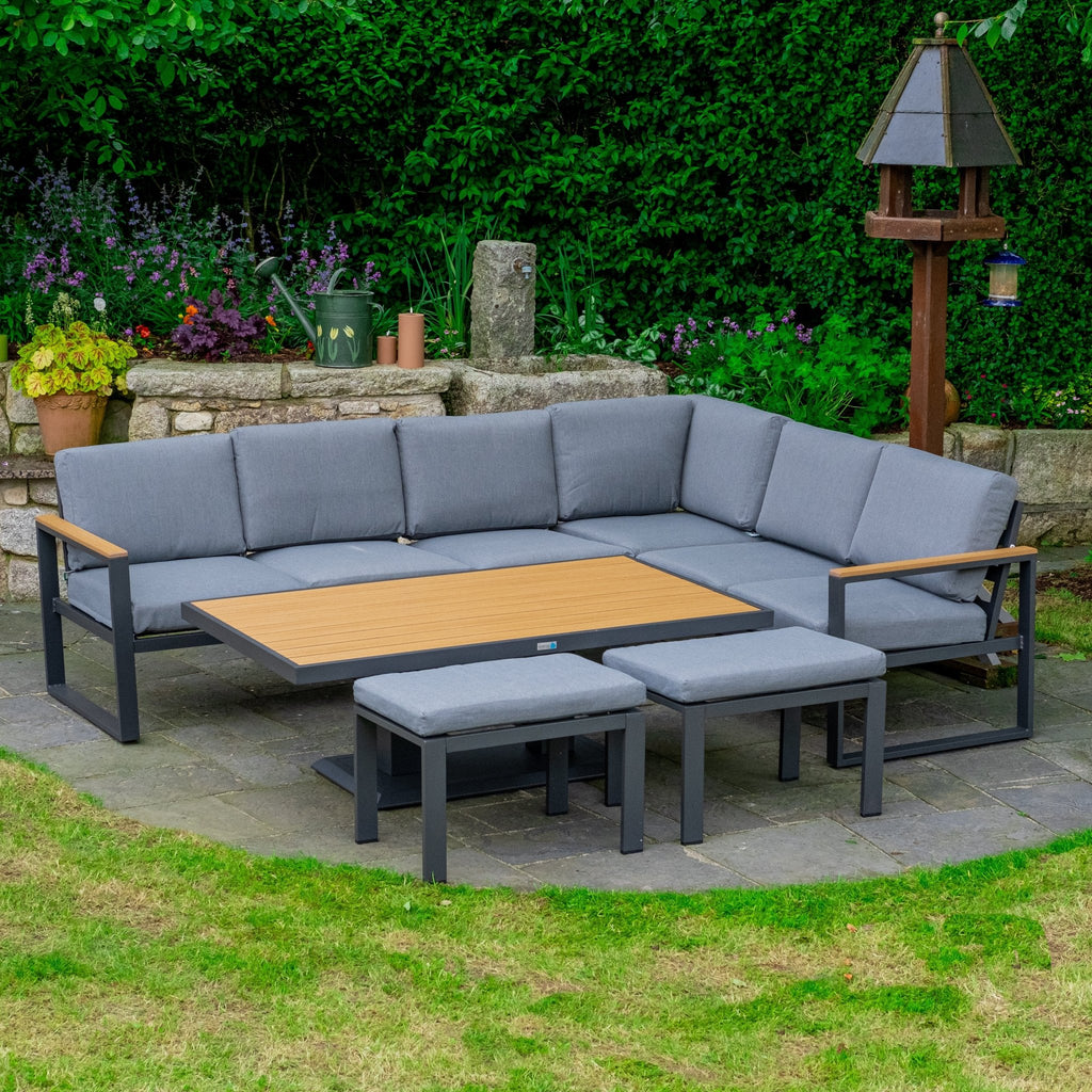 Pisa - Large Corner Sofa Set with Adjustable Table - Rathwood Store