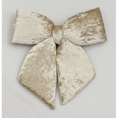 Plush Bow Beige - 28cm - Rathwood Store