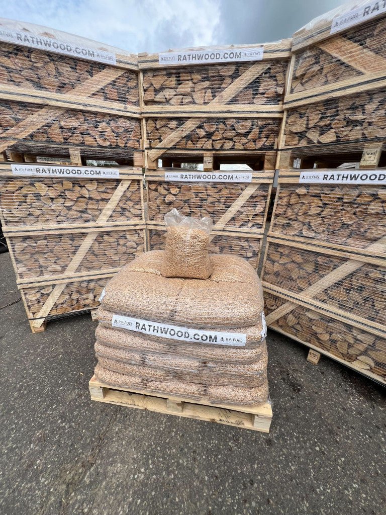 Premium Wood Pellets – Pallet of 35 x 15kg Bags - Rathwood Store