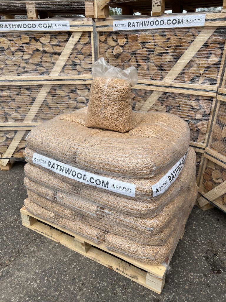 Premium Wood Pellets – Pallet of 35 x 15kg Bags - Rathwood Store