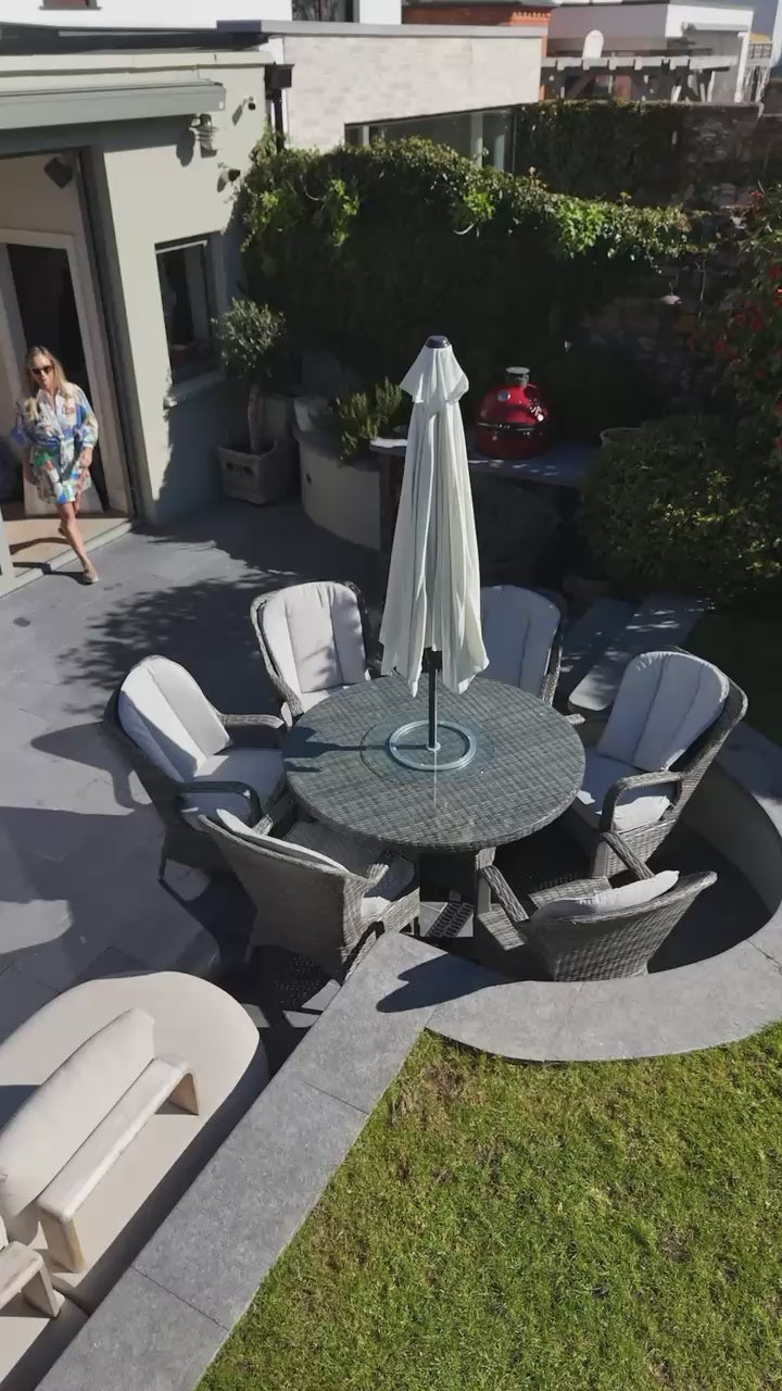 Load video: Jessica o'Mahony outdoor garden furniture display
