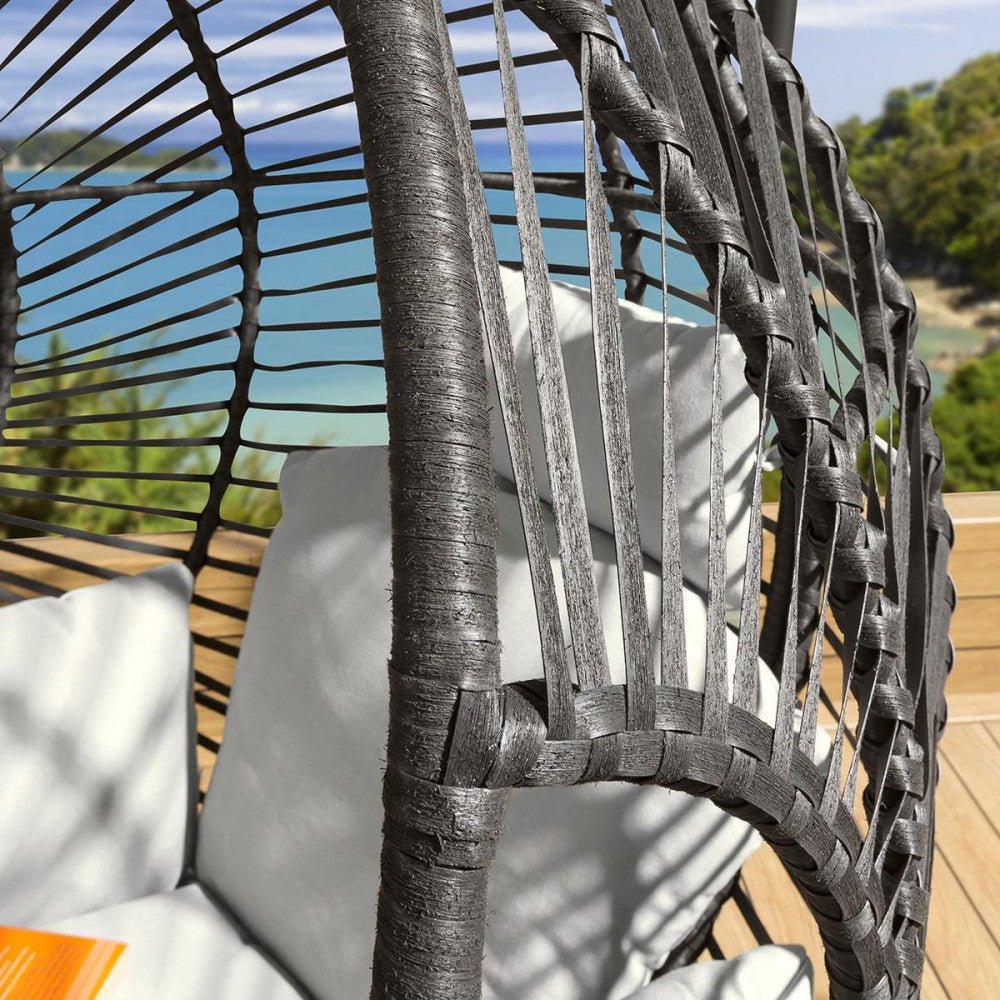 Rathwood Single Pod Hanging Chair - Black - Rathwood Store