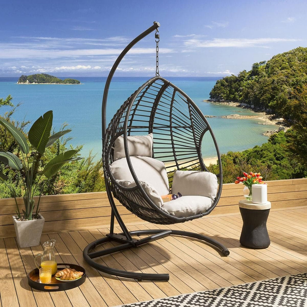 Rathwood Single Pod Hanging Chair - Grey - Rathwood Store