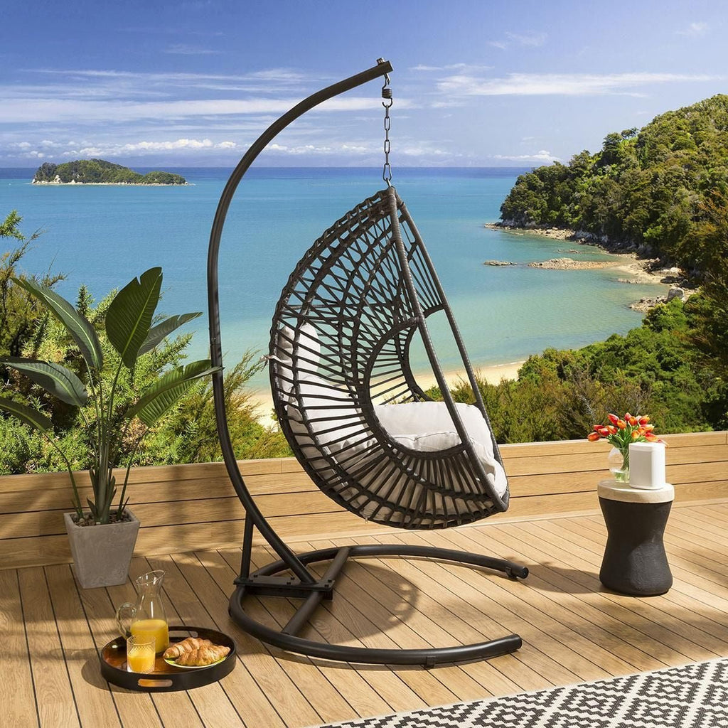 Rathwood Single Pod Hanging Chair - Grey - Rathwood Store