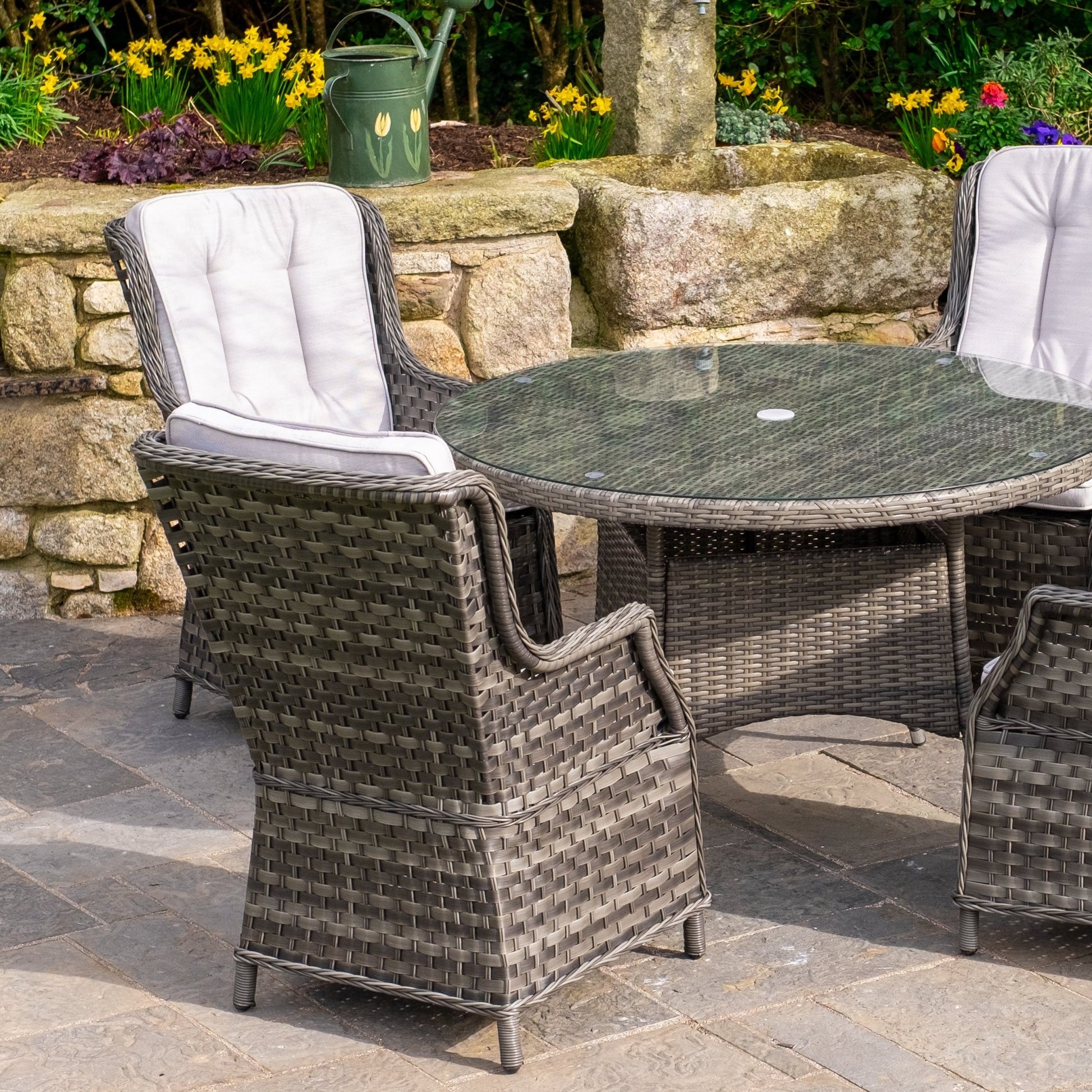 Ravenna - 4 Seater Set (Grey) - Rathwood Store