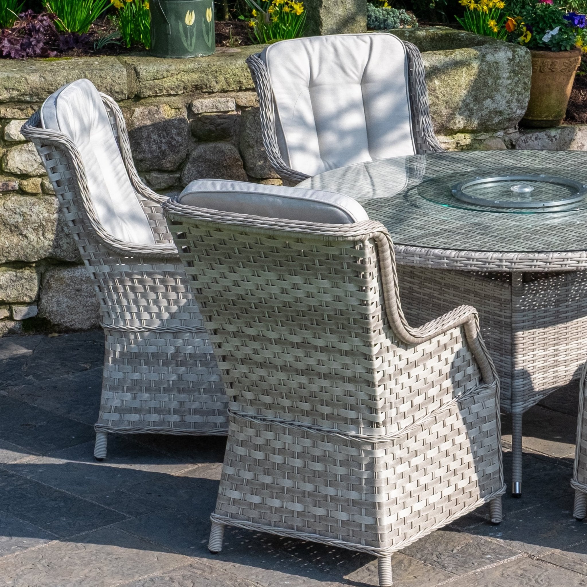 Ravenna - 6 Seater Set (White Washed) - Rathwood Store