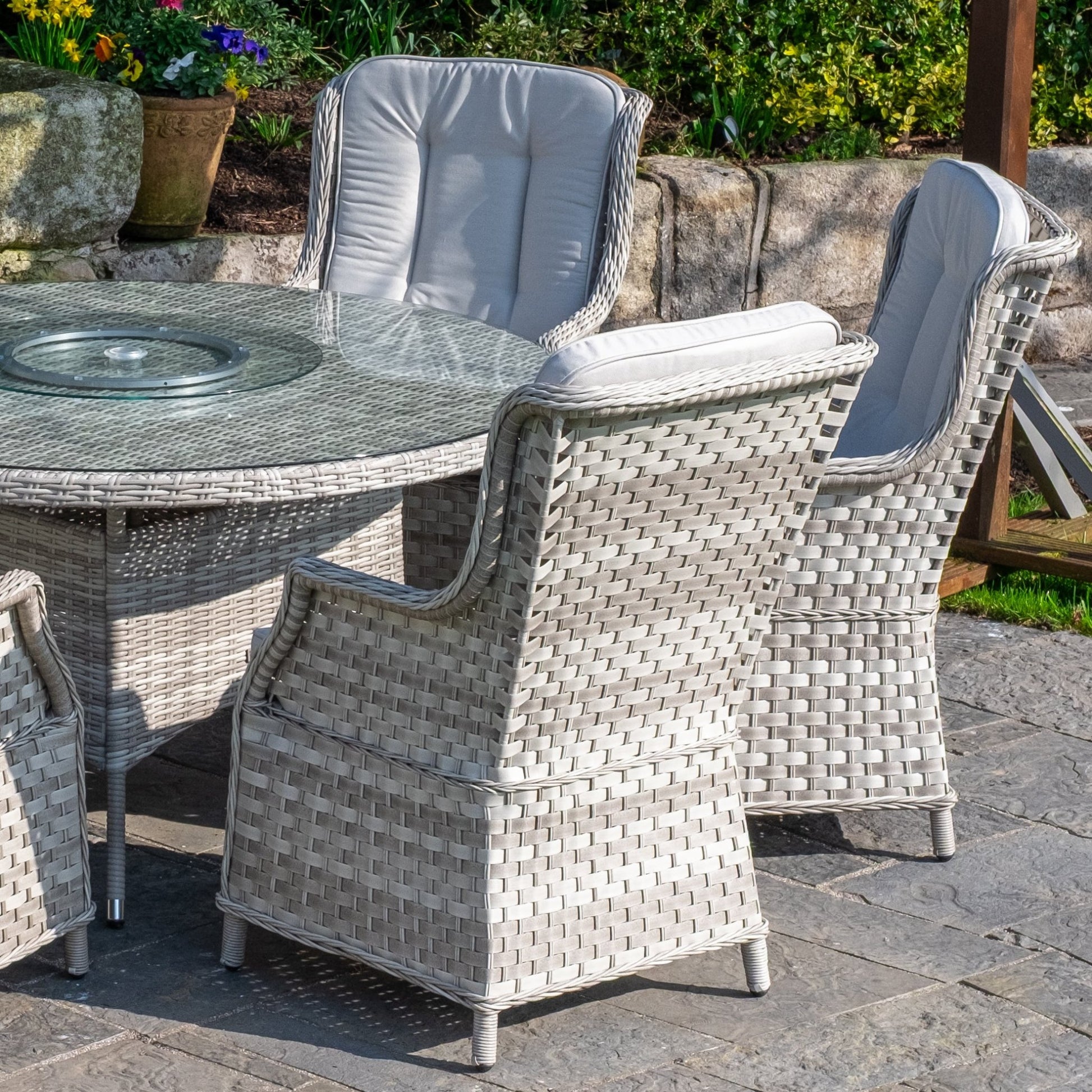 Ravenna - 6 Seater Set (White Washed) - Rathwood Store