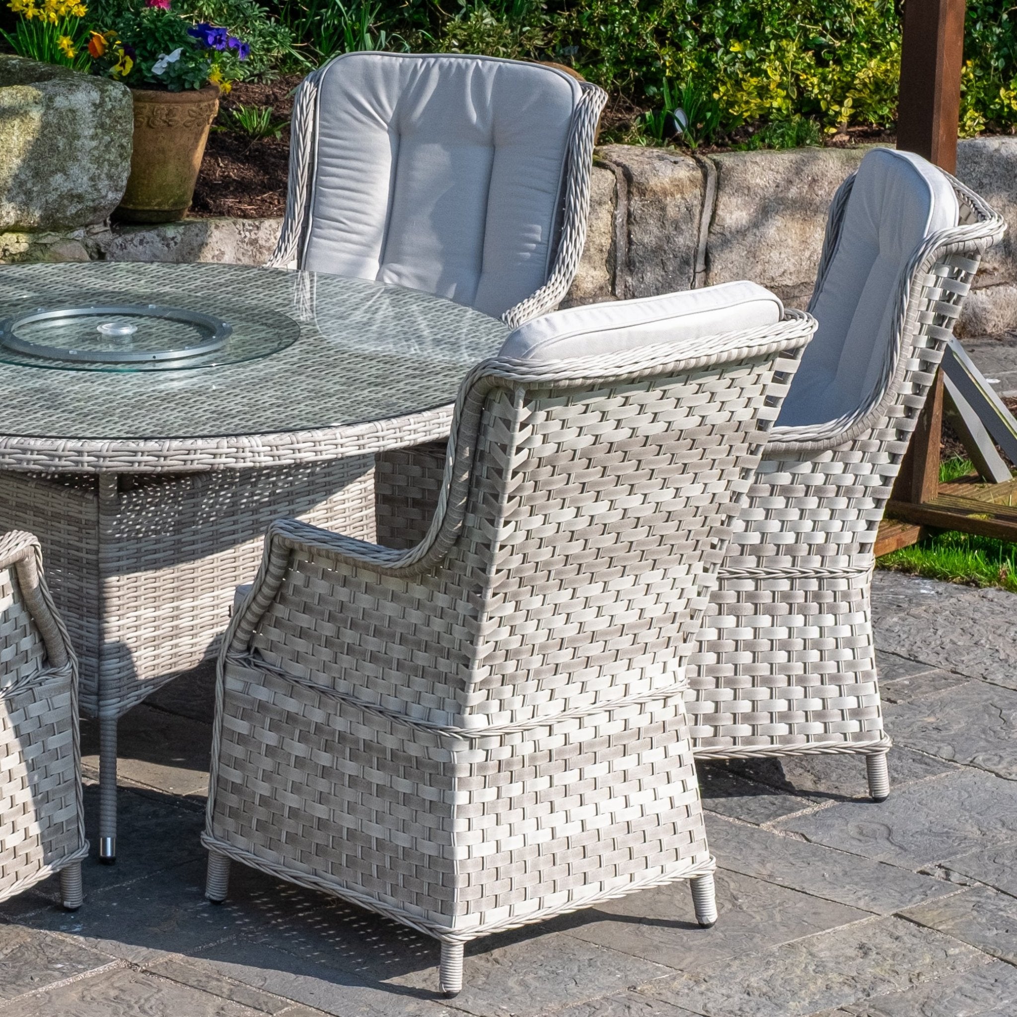 Ravenna - 6 Seater Set (White Washed) - Rathwood Store