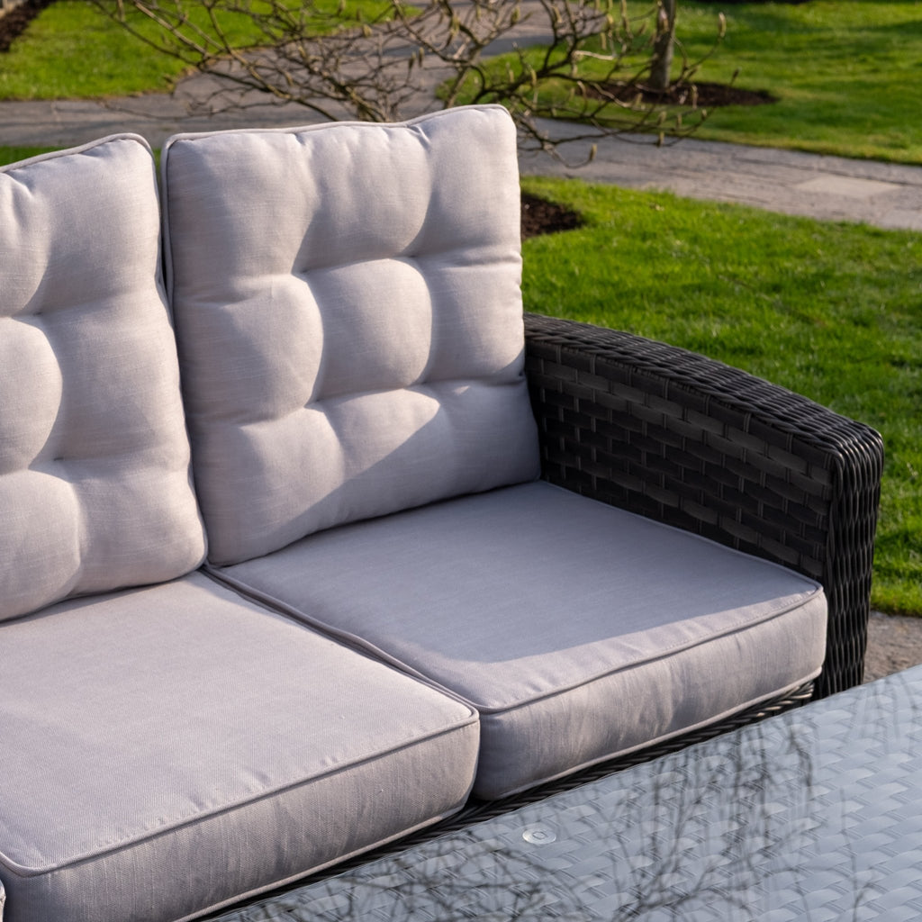 Ravenna - Corner Sofa Set with Rectangular Rising Table (Grey) - Rathwood Store
