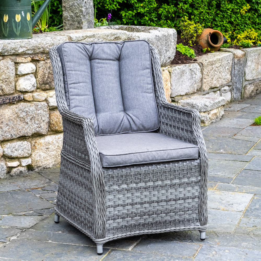 Bali - 6 Seat Set with 135cm Round Table (Grey)