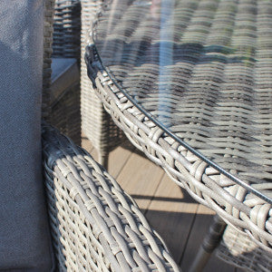 Oxford - 8 Seat Set with 170cm Round Table (Dark Grey)