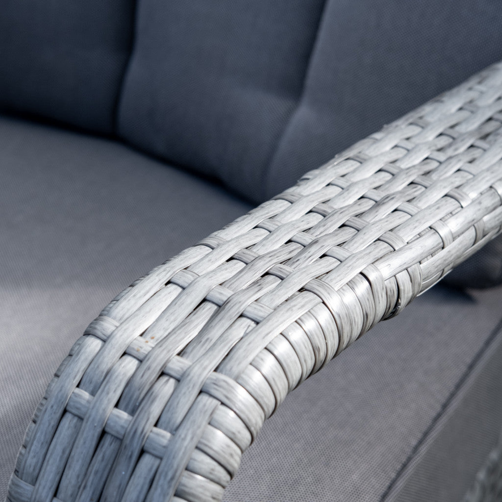 Havana - 8 Seat Set with 170cm Round Table (Light Grey)