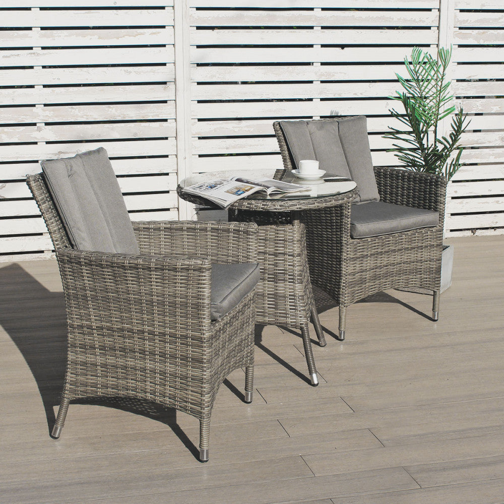 Oxford Bistro Set -( Dark Grey)