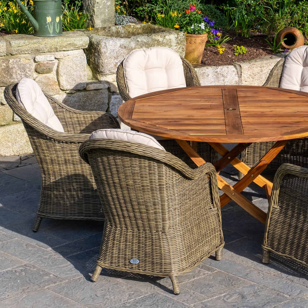 Redcliffe 6 Seater Deluxe Outdoor Dining Set - Rathwood Store