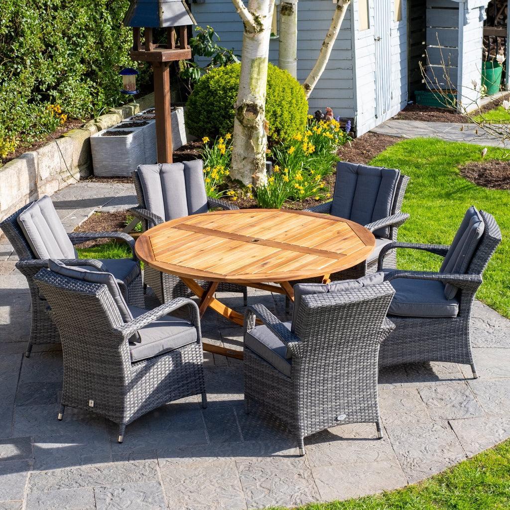 Redcliffe 6 Seater Premium Outdoor Dining Set - Rathwood Store