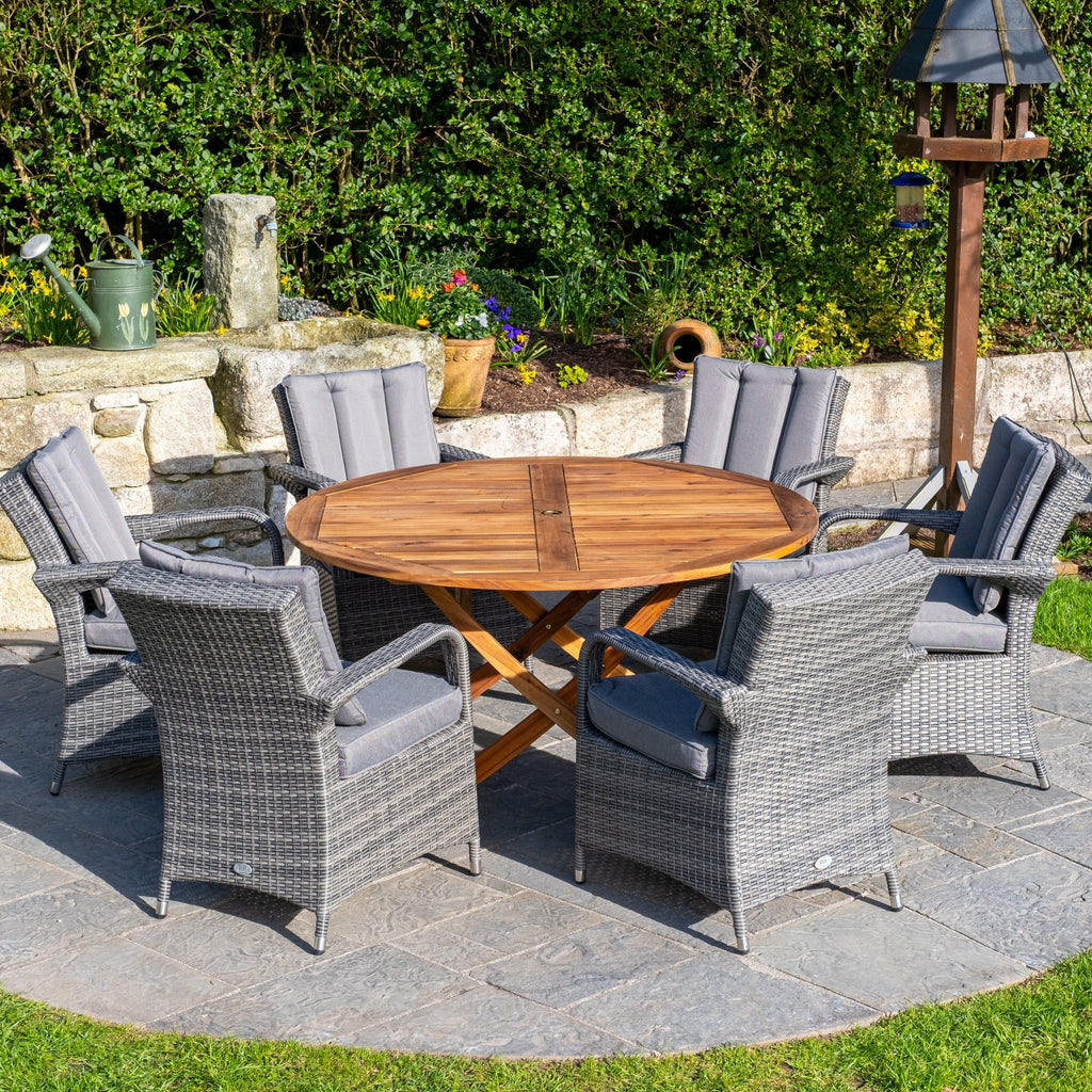 Redcliffe 6 Seater Premium Outdoor Dining Set - Rathwood Store