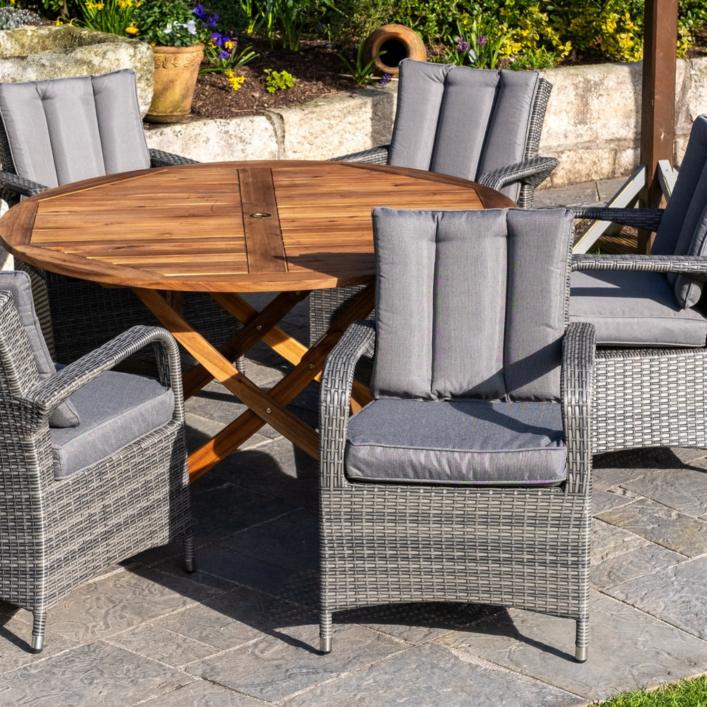 Redcliffe 6 Seater Premium Outdoor Dining Set - Rathwood Store