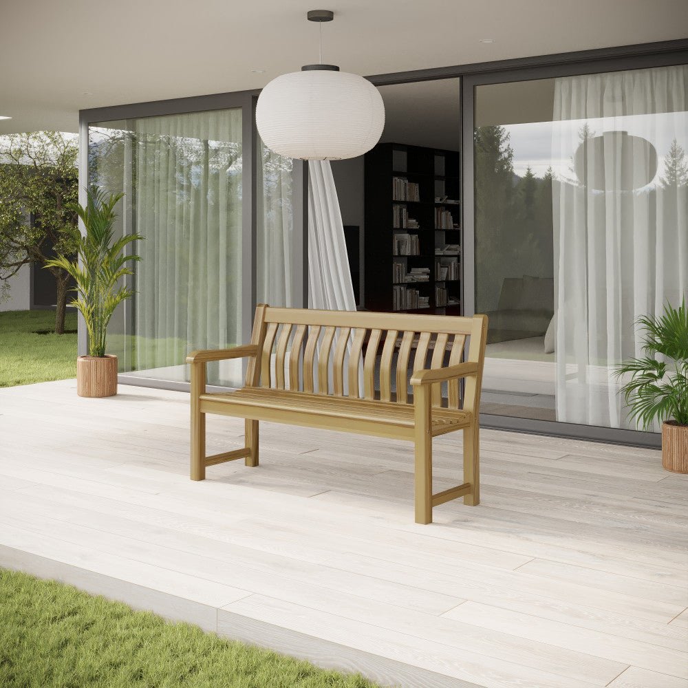 REDCLIFFE OILED ACACIA ST GEORGE BENCH 4FT (FSC 100%) - Rathwood Store