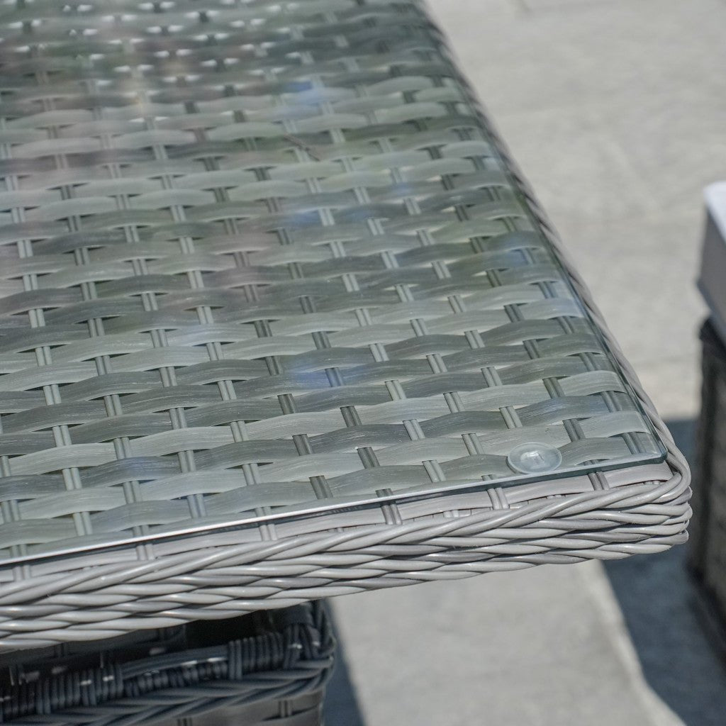 Rimini - Corner Sofa Set with Rectangular Table (Grey) - Rathwood Store