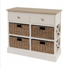 Rivera Unit - 2 Drawer 4 Basket - Rathwood Store