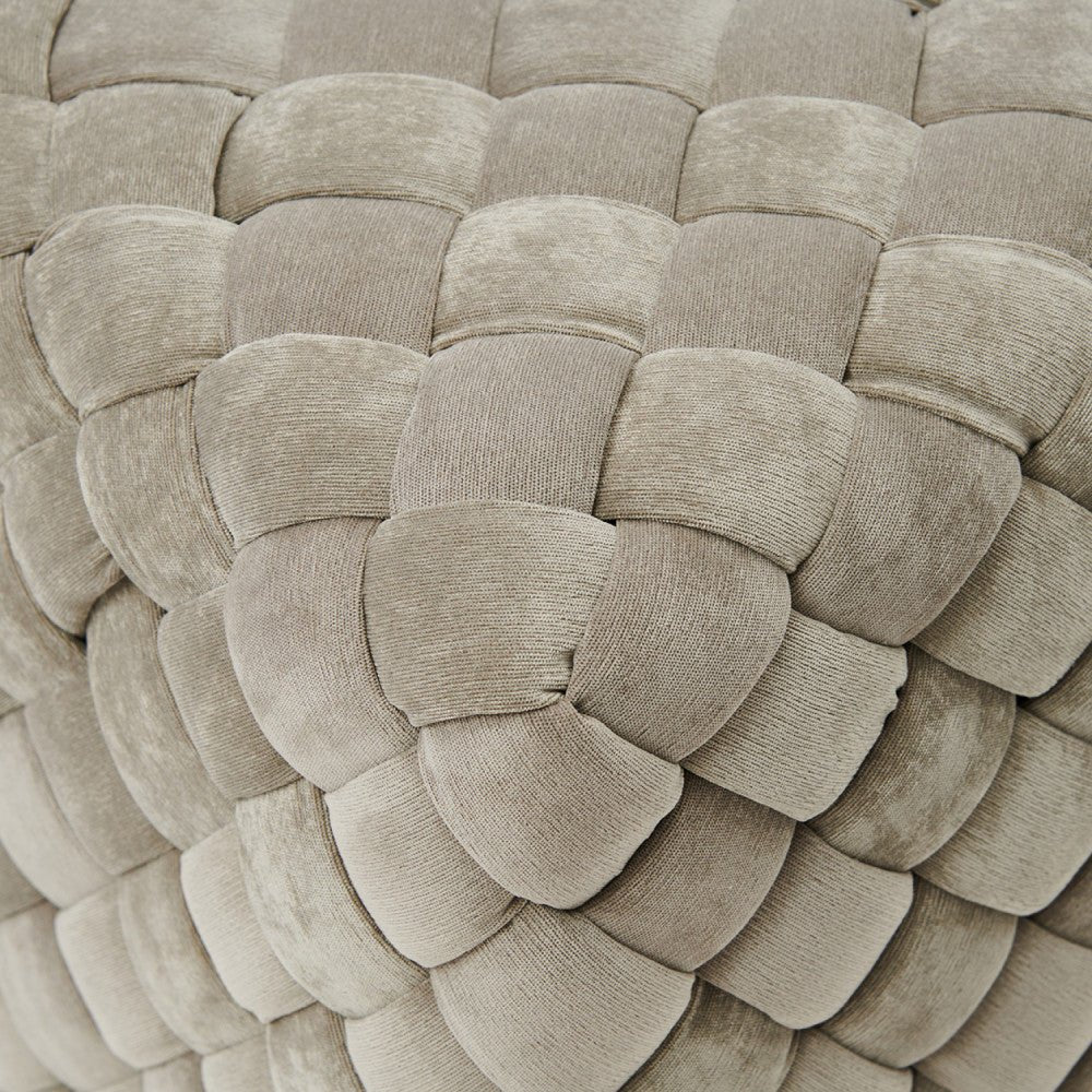 Room 48 Stool 40x40, fine tweed, pebbles - Rathwood Store