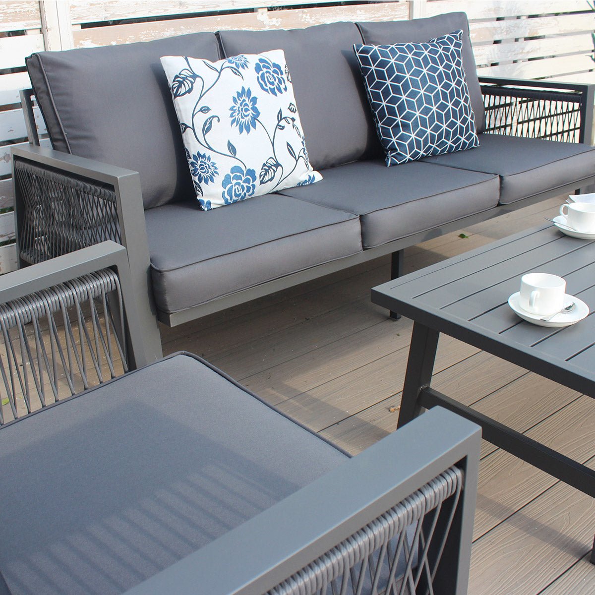 Rope 5 - Seater Sofa Coffee Set - Rathwood Store