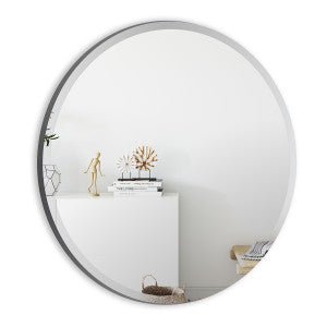 Round Mirror Silver 60cm - Rathwood Store