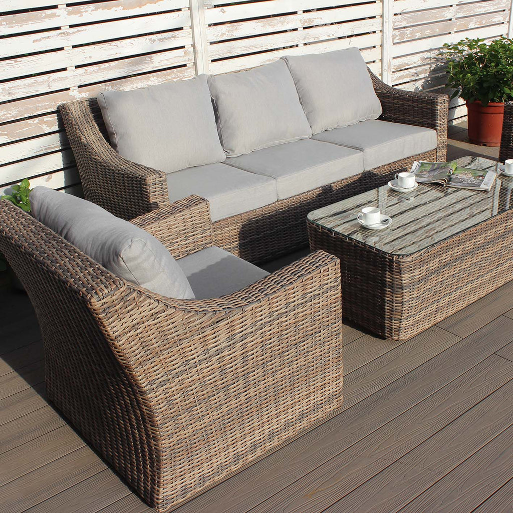 RW 5 - Seater Rattan Sofa Set - Rathwood Store