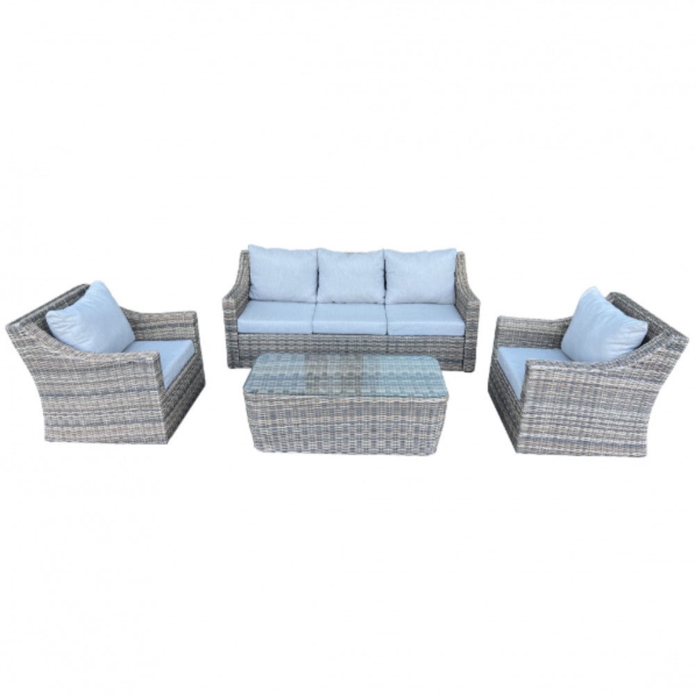 RW 5 - Seater Rattan Sofa Set - Rathwood Store