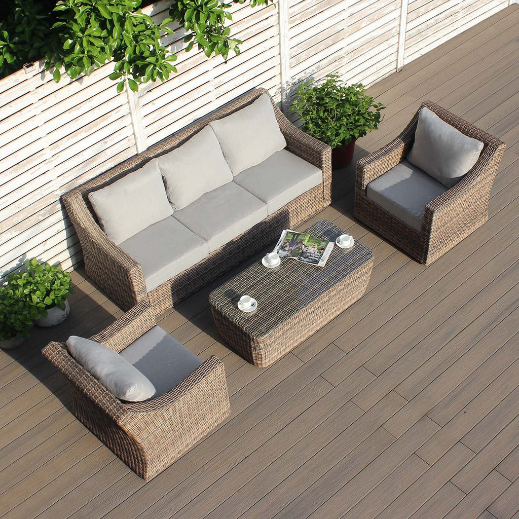 RW 5 - Seater Rattan Sofa Set - Rathwood Store