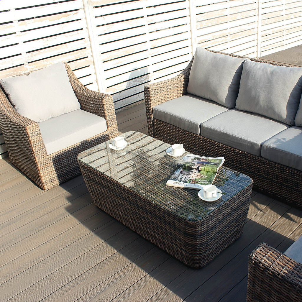 RW 5 - Seater Rattan Sofa Set - Rathwood Store