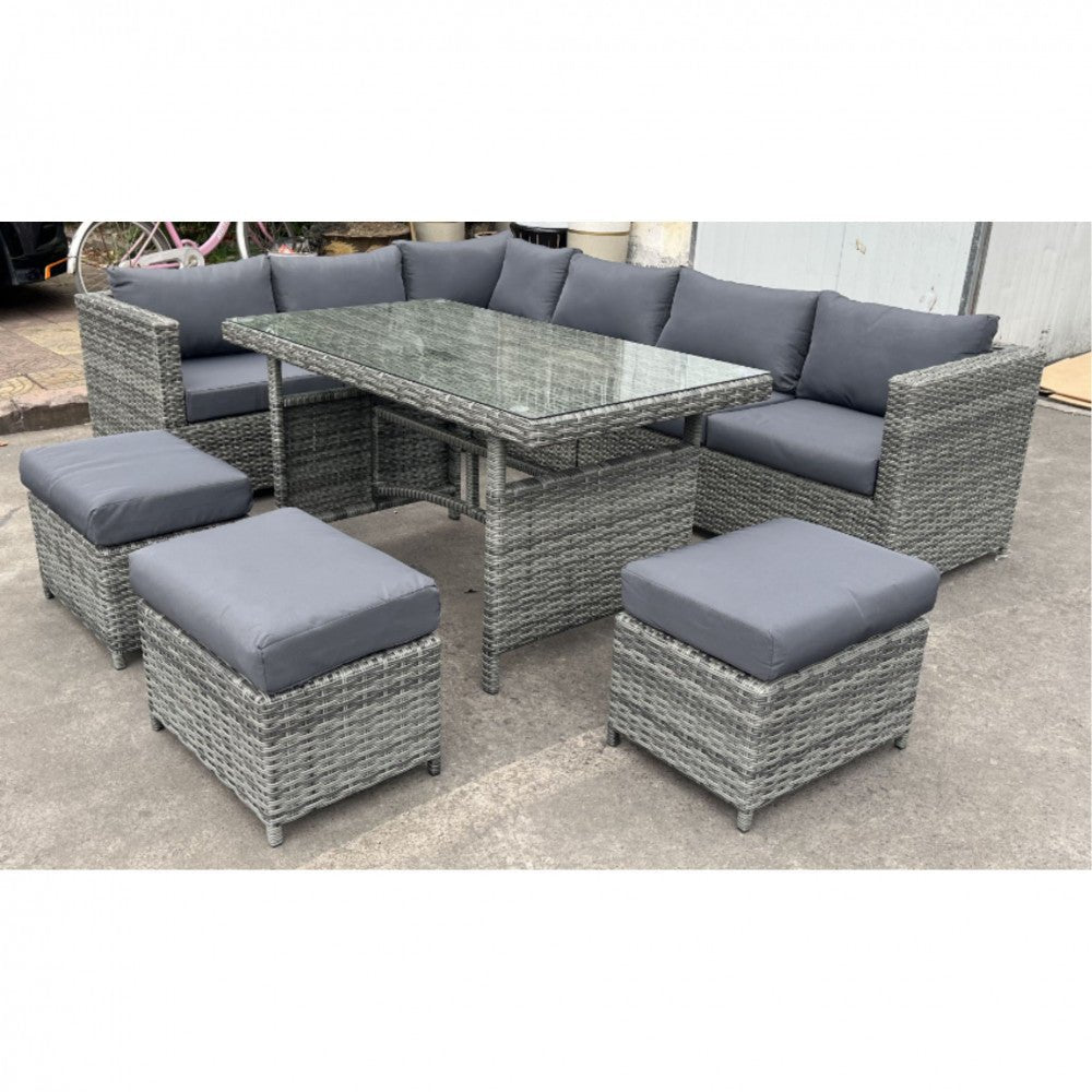 RW Corner Sofa Set (Grey) - Rathwood Store