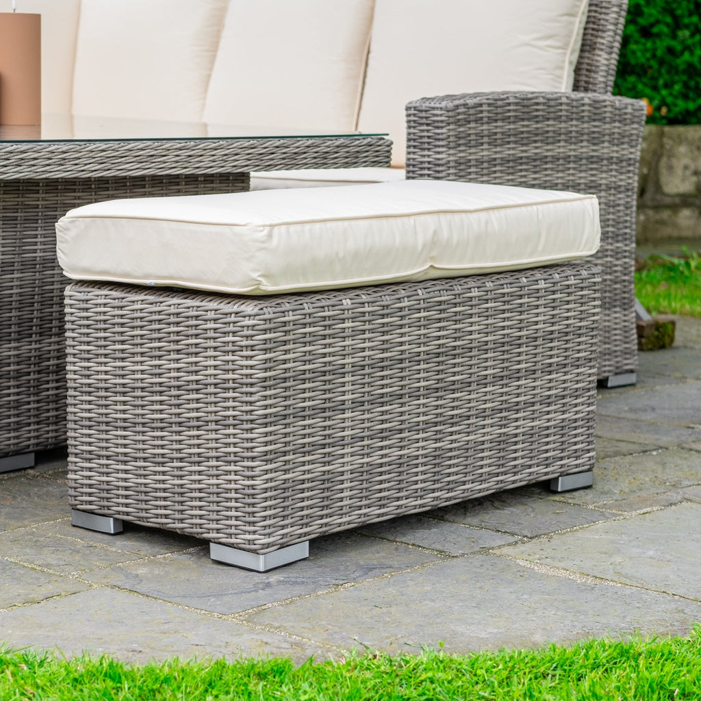 RW - Corner Sofa Set with Square Table (Dark Grey) - Rathwood Store