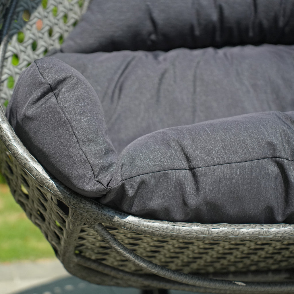 Double Hanging Pod Chair - Grey