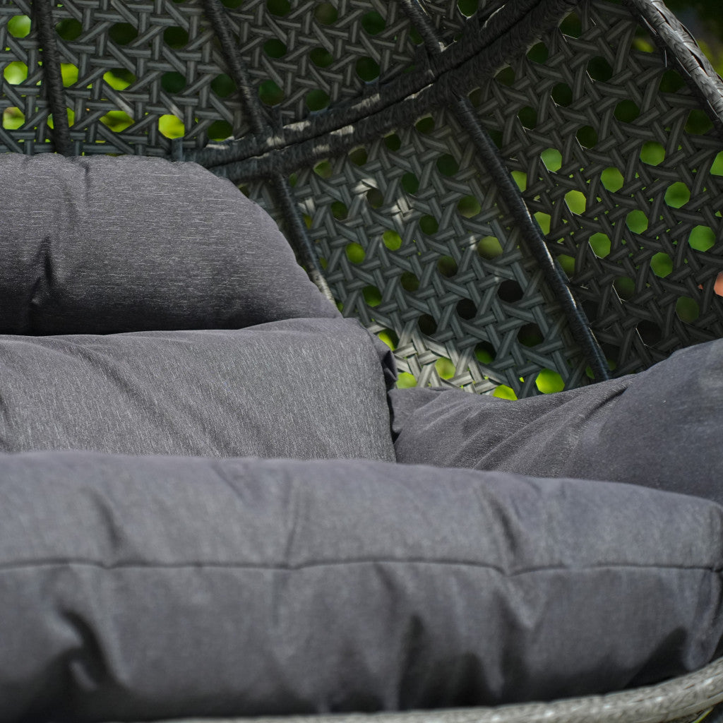 Double Hanging Pod Chair - Grey