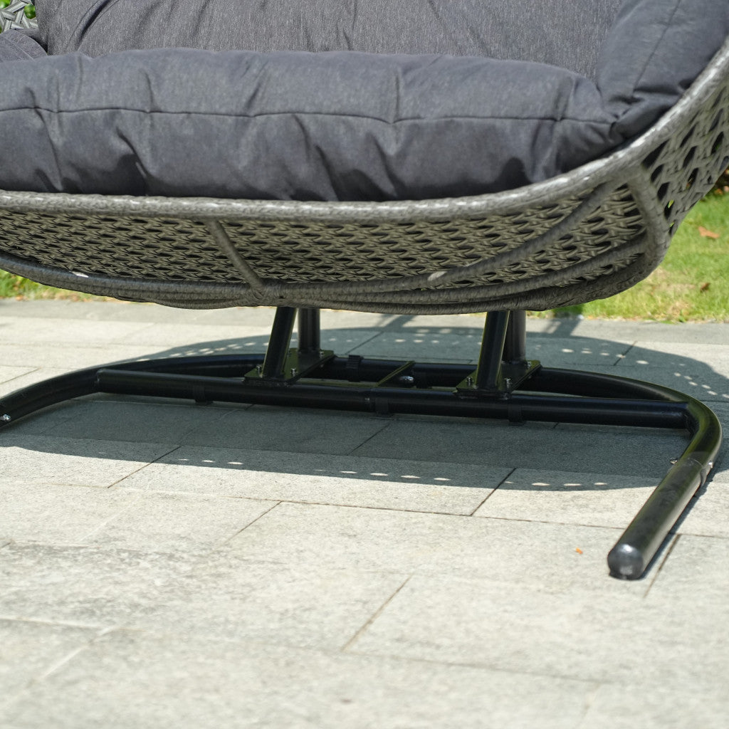 Double Hanging Pod Chair - Grey