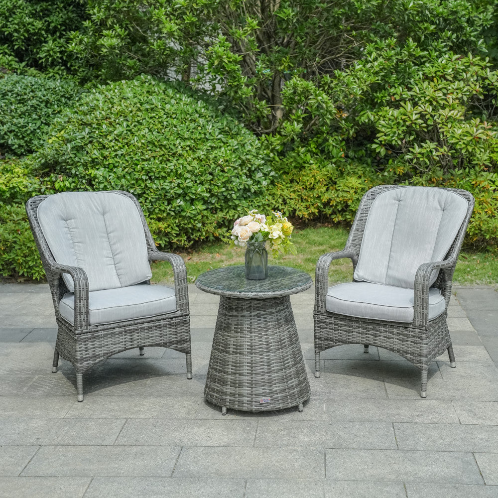 Parma Bistro Set (Grey)