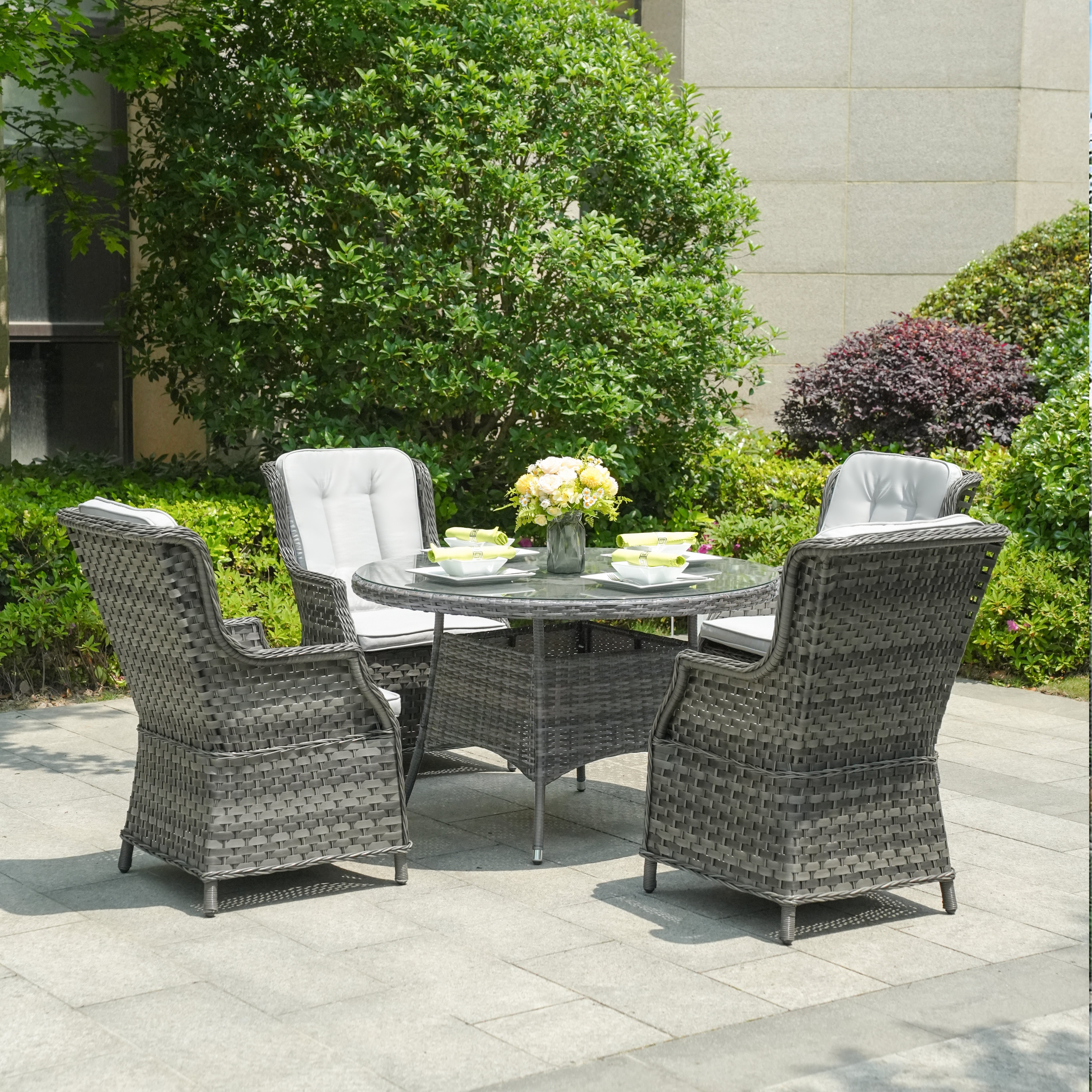 Ravenna - 4 Seater Set (Grey)