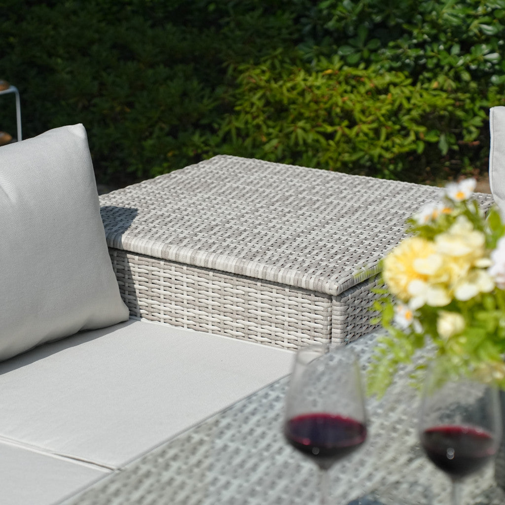 Santiago Sofa Set (White Washed)