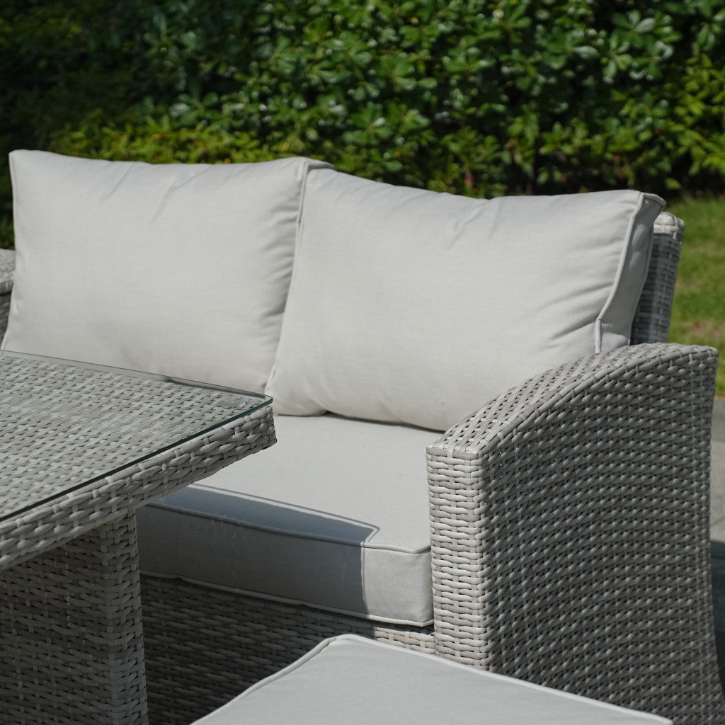 Santiago Sofa Set (White Washed)